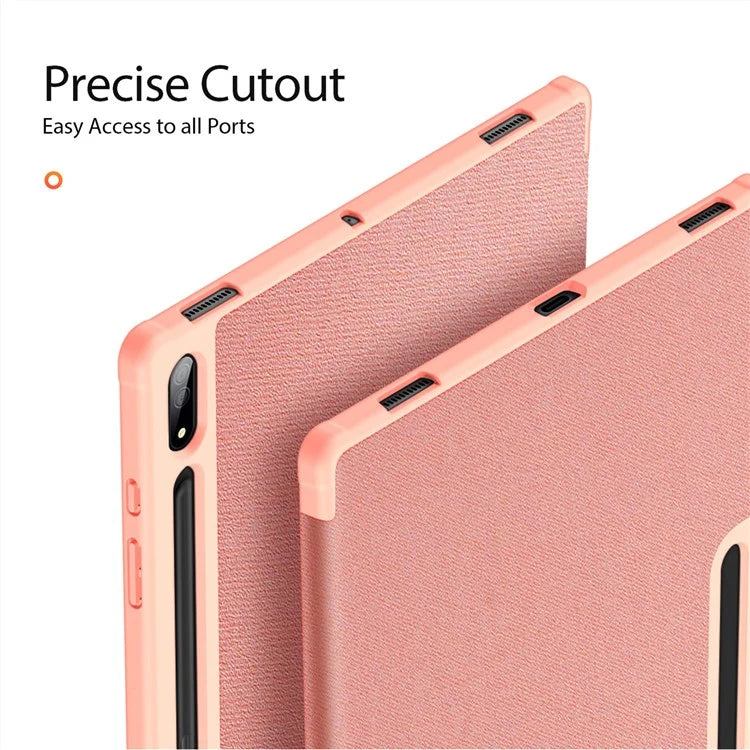 DUX DUCIS Domo Series for Samsung Galaxy Tab S10 Ultra Case Tri-Fold Stand Leather Cover Auto Wake / Sleep