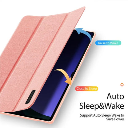 DUX DUCIS Domo Series for Samsung Galaxy Tab S10 Ultra Case Tri-Fold Stand Leather Cover Auto Wake / Sleep