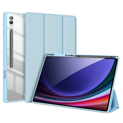 DUX DUCIS TOBY Series For Samsung Galaxy Tab S10 Ultra Case PU Leather Tri-Fold Stand Tablet Cover
