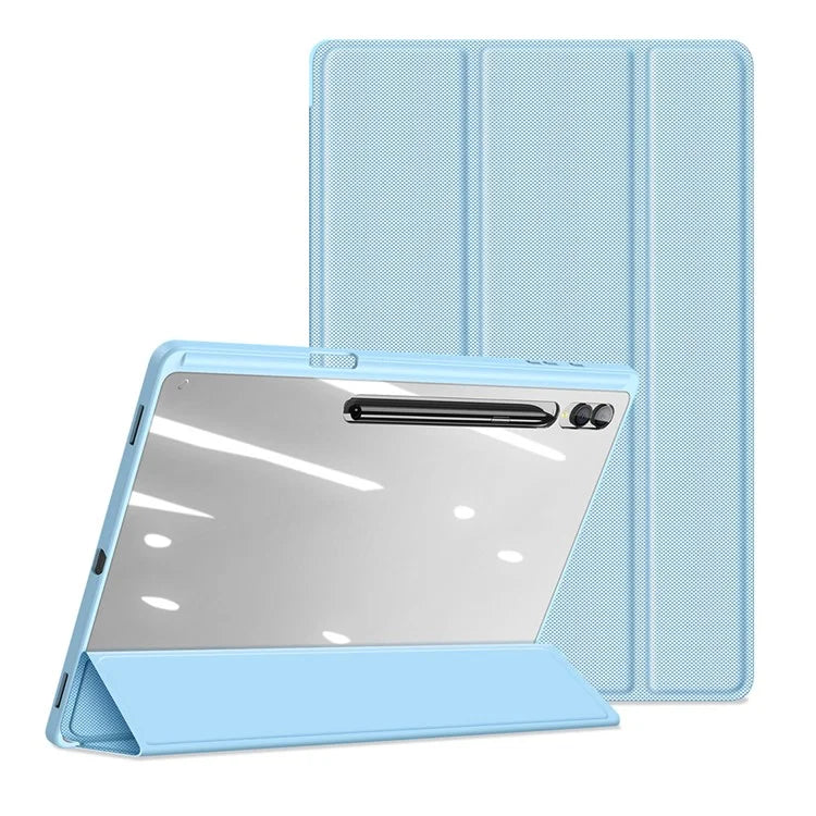 DUX DUCIS TOBY Series For Samsung Galaxy Tab S10 Ultra Case PU Leather Tri-Fold Stand Tablet Cover