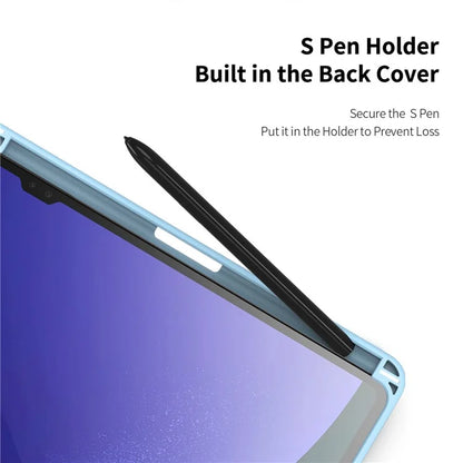 DUX DUCIS TOBY Series For Samsung Galaxy Tab S10 Ultra Case PU Leather Tri-Fold Stand Tablet Cover
