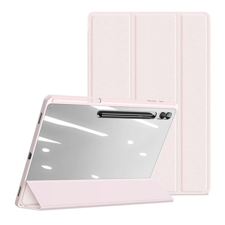 DUX DUCIS TOBY Series For Samsung Galaxy Tab S10 Ultra Case PU Leather Tri-Fold Stand Tablet Cover