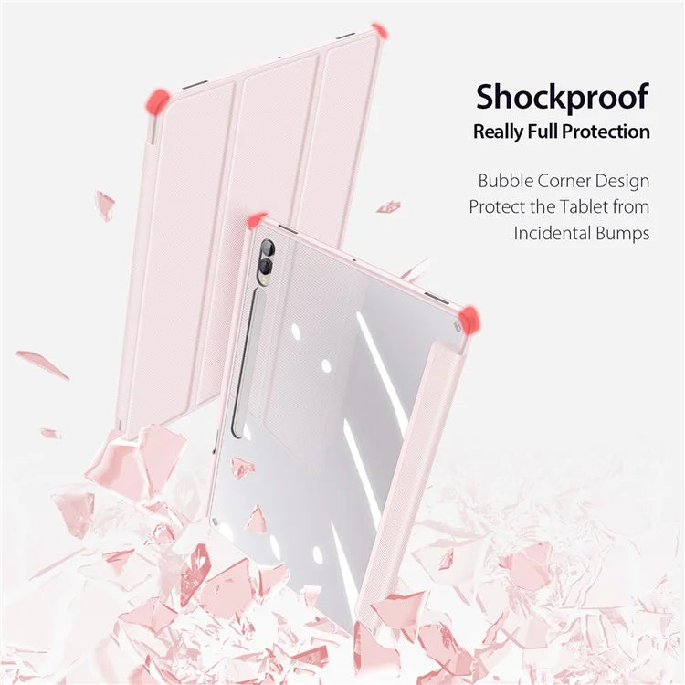 DUX DUCIS TOBY Series For Samsung Galaxy Tab S10 Ultra Case PU Leather Tri-Fold Stand Tablet Cover