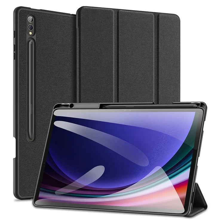 DUX DUCIS Domo Series for Samsung Galaxy Tab S10 Plus Case Tri-fold Stand Leather Cover Auto Wake / Sleep