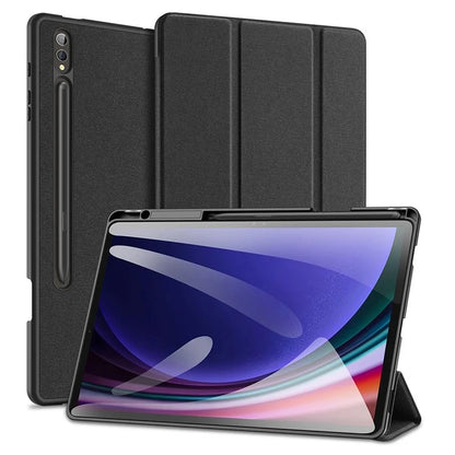 DUX DUCIS Domo Series for Samsung Galaxy Tab S10 Plus Case Tri-fold Stand Leather Cover Auto Wake / Sleep