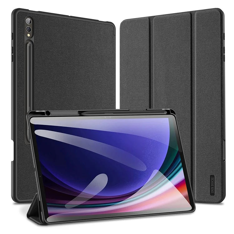 DUX DUCIS Domo Series for Samsung Galaxy Tab S10 Plus Case Tri-fold Stand Leather Cover Auto Wake / Sleep