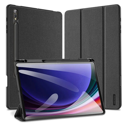 DUX DUCIS Domo Series for Samsung Galaxy Tab S10 Plus Case Tri-fold Stand Leather Cover Auto Wake / Sleep