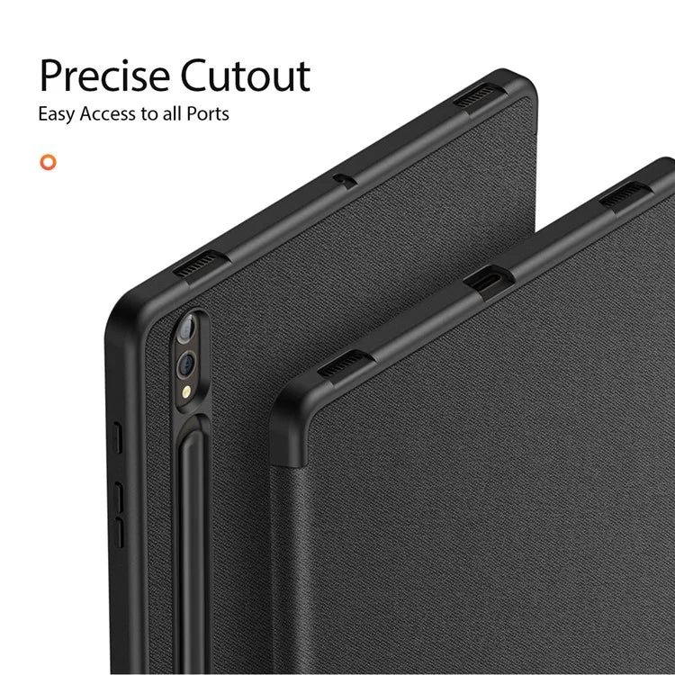 DUX DUCIS Domo Series for Samsung Galaxy Tab S10 Plus Case Tri-fold Stand Leather Cover Auto Wake / Sleep