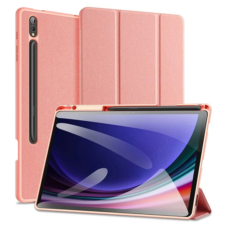 DUX DUCIS Domo Series for Samsung Galaxy Tab S10 Plus Case Tri-fold Stand Leather Cover Auto Wake / Sleep
