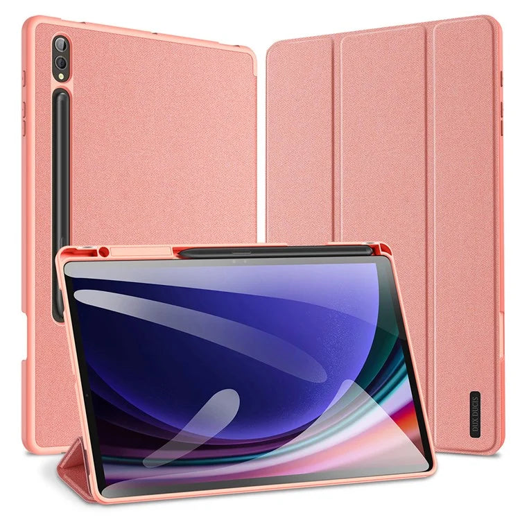 DUX DUCIS Domo Series for Samsung Galaxy Tab S10 Plus Case Tri-fold Stand Leather Cover Auto Wake / Sleep