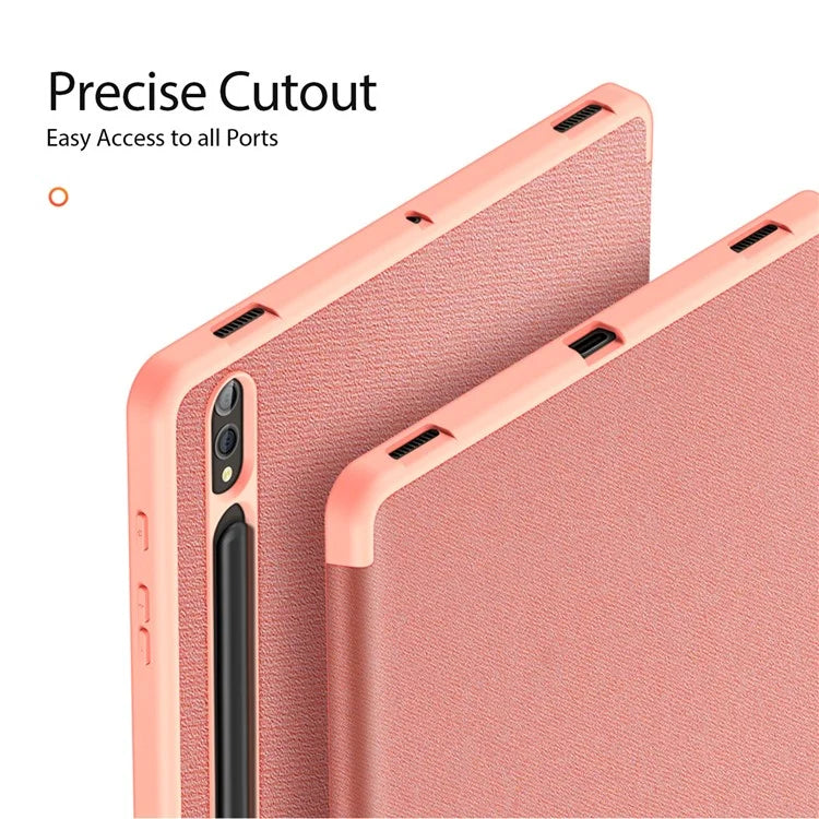DUX DUCIS Domo Series for Samsung Galaxy Tab S10 Plus Case Tri-fold Stand Leather Cover Auto Wake / Sleep