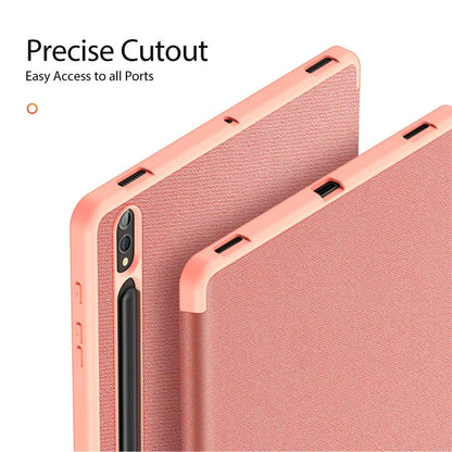DUX DUCIS Domo Series for Samsung Galaxy Tab S10 Plus Case Tri-fold Stand Leather Cover Auto Wake / Sleep