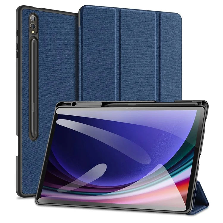 DUX DUCIS Domo Series for Samsung Galaxy Tab S10 Plus Case Tri-fold Stand Leather Cover Auto Wake / Sleep