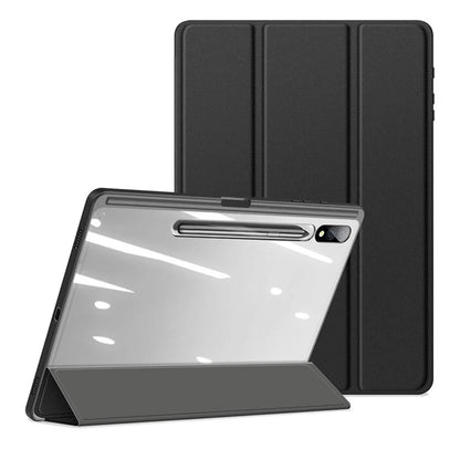 DUX DUCIS TOBY Series For Samsung Galaxy Tab S10 Plus Case PU Leather Tri-Fold Stand Tablet Cover