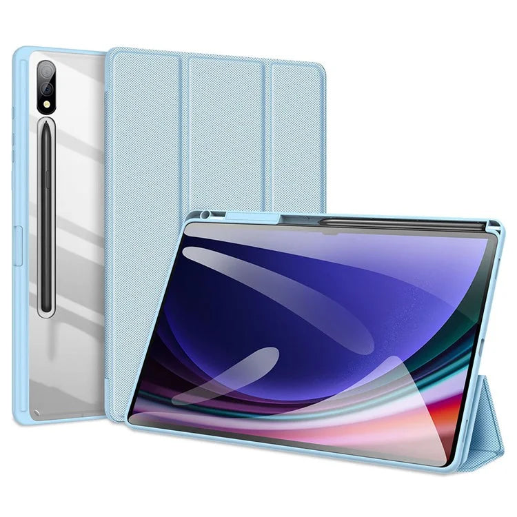 DUX DUCIS TOBY Series For Samsung Galaxy Tab S10 Plus Case PU Leather Tri-Fold Stand Tablet Cover