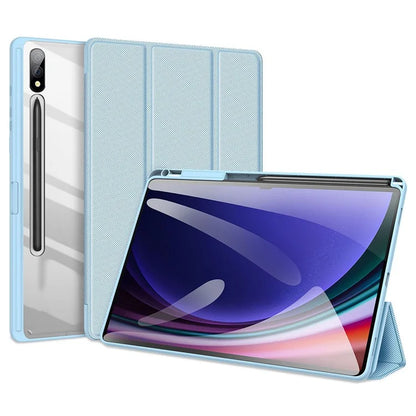 DUX DUCIS TOBY Series For Samsung Galaxy Tab S10 Plus Case PU Leather Tri-Fold Stand Tablet Cover
