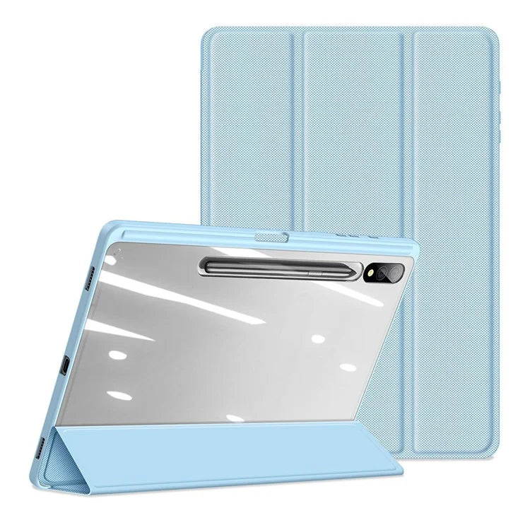 DUX DUCIS TOBY Series For Samsung Galaxy Tab S10 Plus Case PU Leather Tri-Fold Stand Tablet Cover