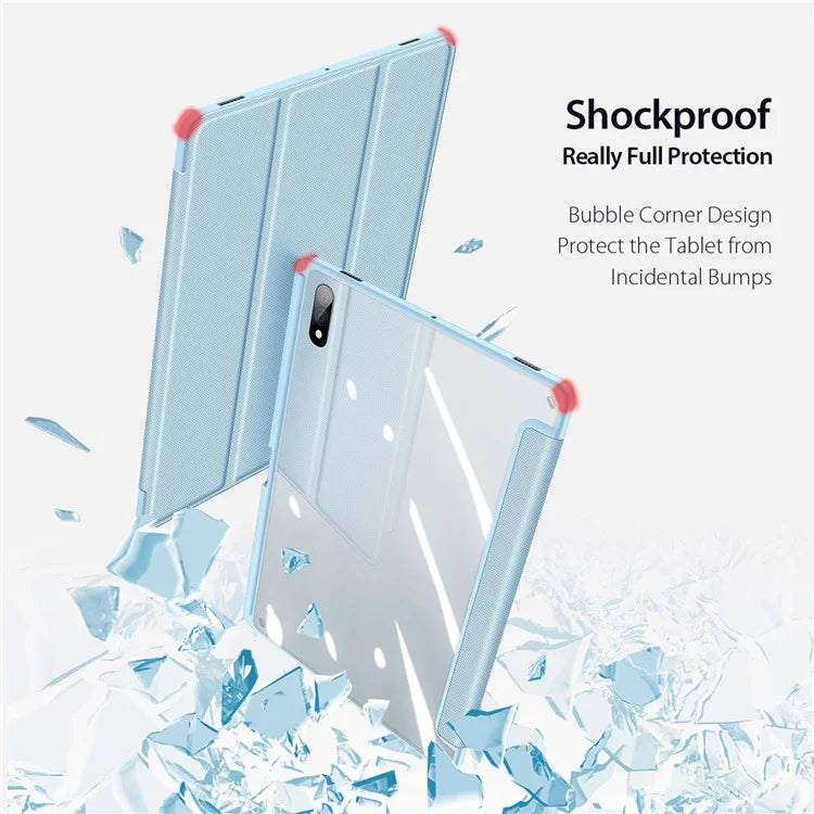 DUX DUCIS TOBY Series For Samsung Galaxy Tab S10 Plus Case PU Leather Tri-Fold Stand Tablet Cover