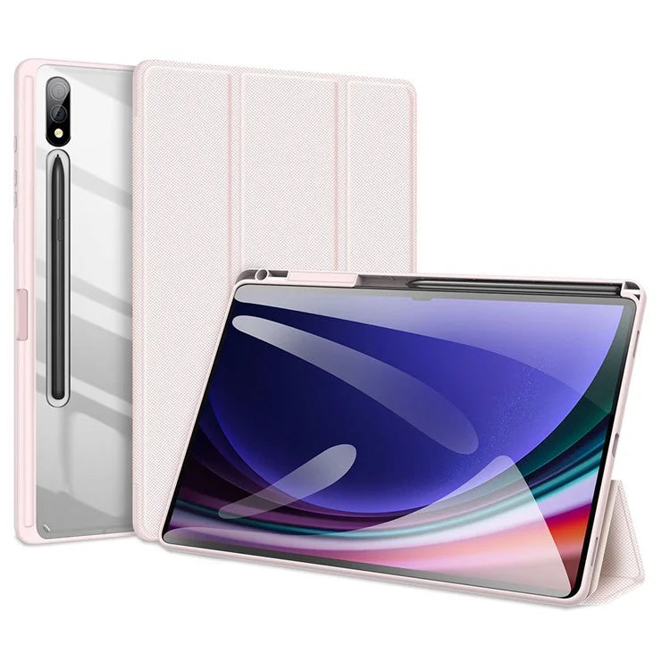 DUX DUCIS TOBY Series For Samsung Galaxy Tab S10 Plus Case PU Leather Tri-Fold Stand Tablet Cover