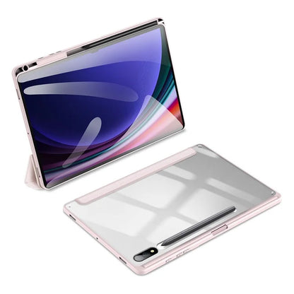 DUX DUCIS TOBY Series For Samsung Galaxy Tab S10 Plus Case PU Leather Tri-Fold Stand Tablet Cover