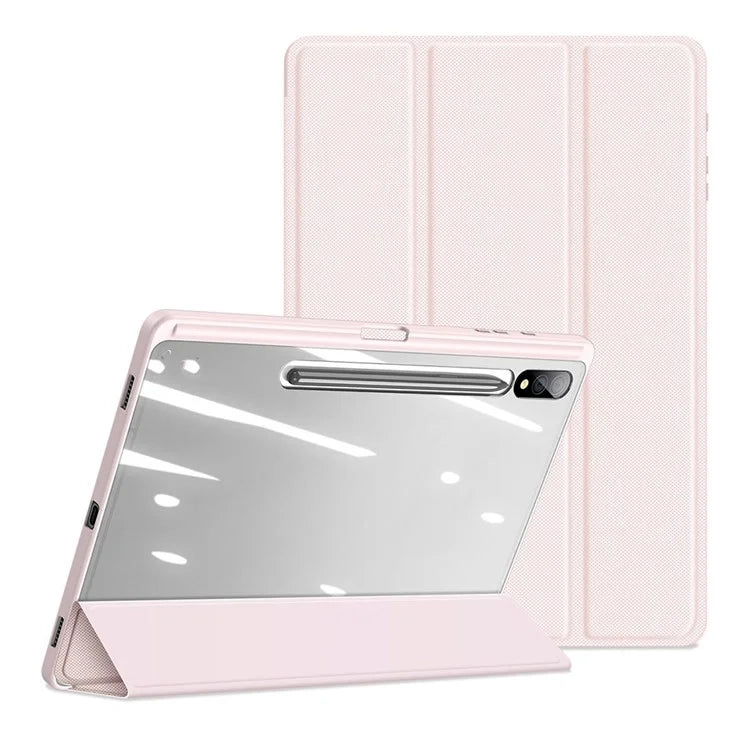 DUX DUCIS TOBY Series For Samsung Galaxy Tab S10 Plus Case PU Leather Tri-Fold Stand Tablet Cover