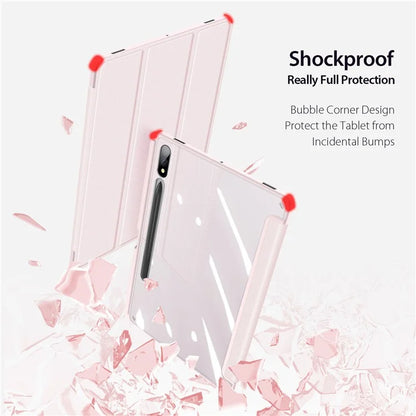 DUX DUCIS TOBY Series For Samsung Galaxy Tab S10 Plus Case PU Leather Tri-Fold Stand Tablet Cover