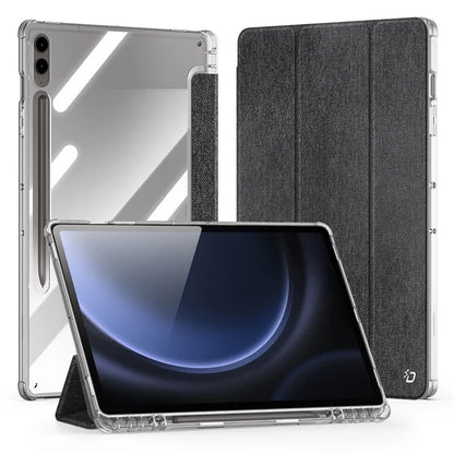 DUX DUCIS Unid Series For Samsung Galaxy Tab S10 Plus Case Auto Wake / Sleep TPU+PC+Leather Clear Tablet Cover
