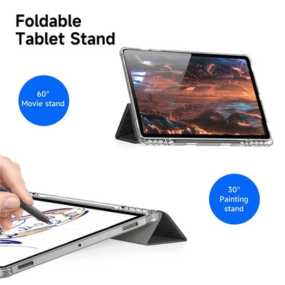 DUX DUCIS Unid Series For Samsung Galaxy Tab S10 Plus Case Auto Wake / Sleep TPU+PC+Leather Clear Tablet Cover
