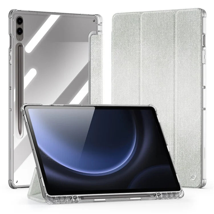 DUX DUCIS Unid Series For Samsung Galaxy Tab S10 Plus Case Auto Wake / Sleep TPU+PC+Leather Clear Tablet Cover