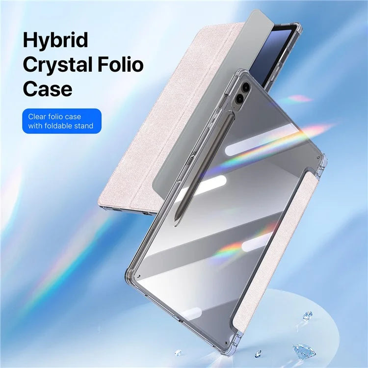 DUX DUCIS Unid Series For Samsung Galaxy Tab S10 Plus Case Auto Wake / Sleep TPU+PC+Leather Clear Tablet Cover