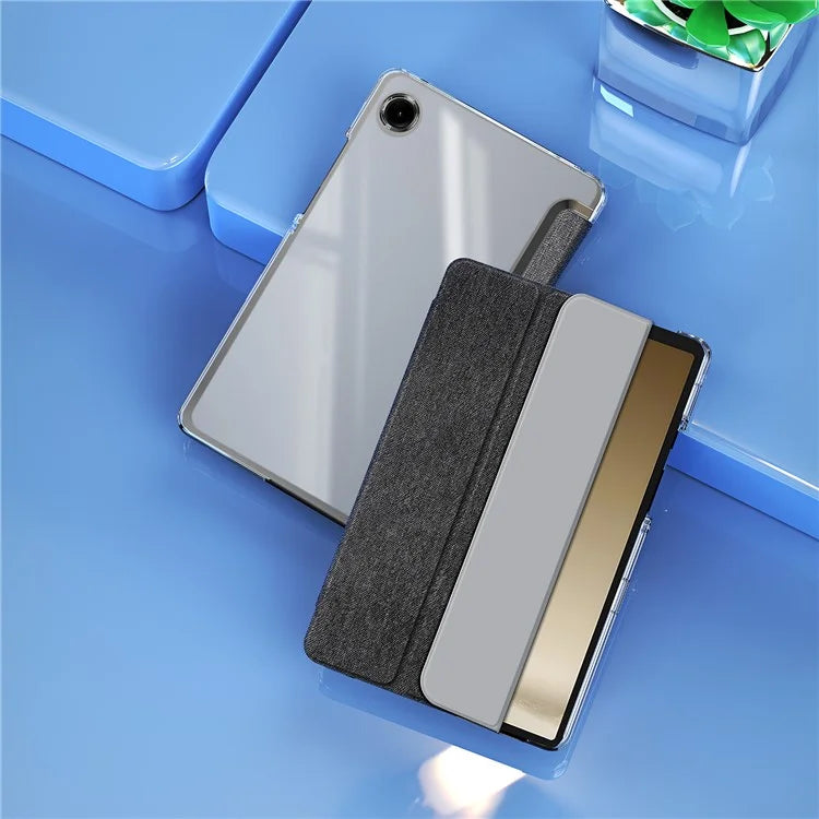 DUX DUCIS Unid Series For Samsung Galaxy Tab A9 Case Stand PC+Leather Clear Tablet Cover