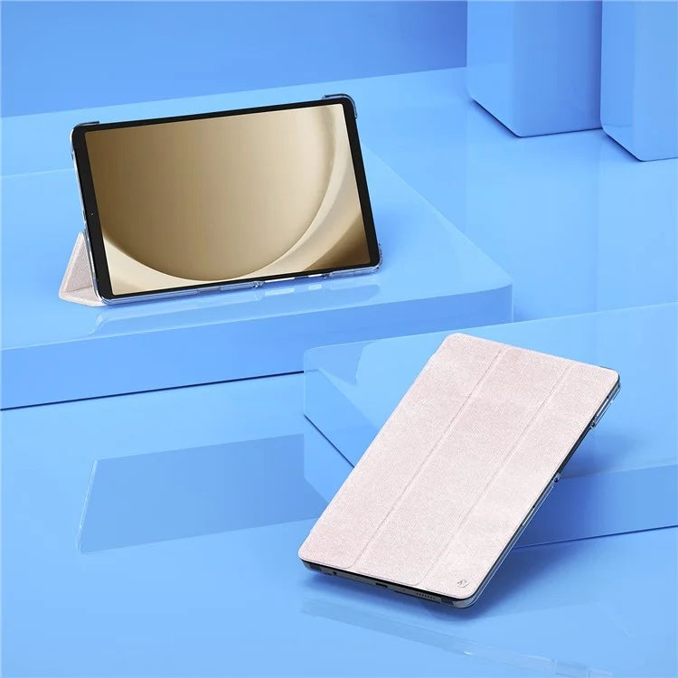DUX DUCIS Unid Series For Samsung Galaxy Tab A9 Case Stand PC+Leather Clear Tablet Cover