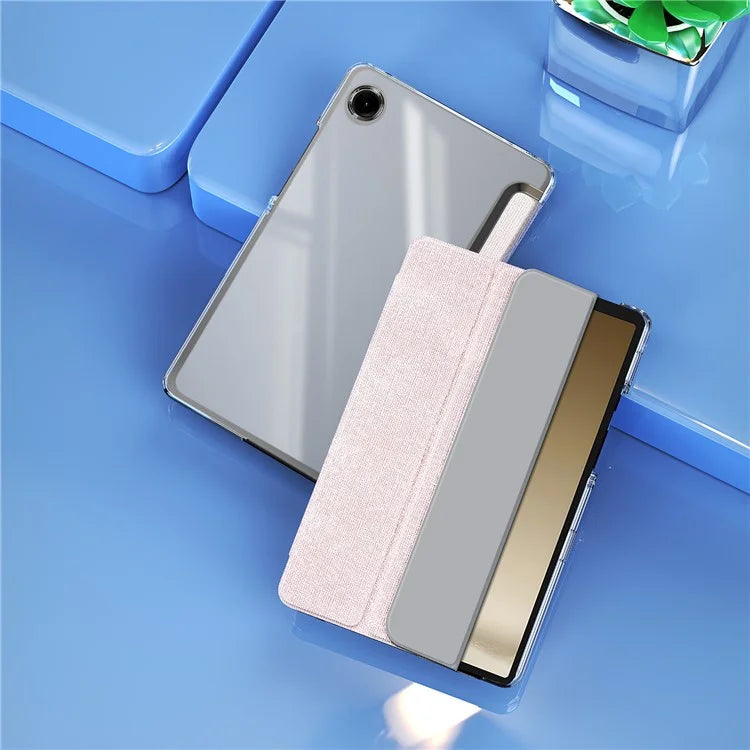 DUX DUCIS Unid Series For Samsung Galaxy Tab A9 Case Stand PC+Leather Clear Tablet Cover