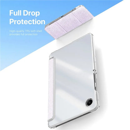 DUX DUCIS Unid Series For Samsung Galaxy Tab A9 Case Stand PC+Leather Clear Tablet Cover