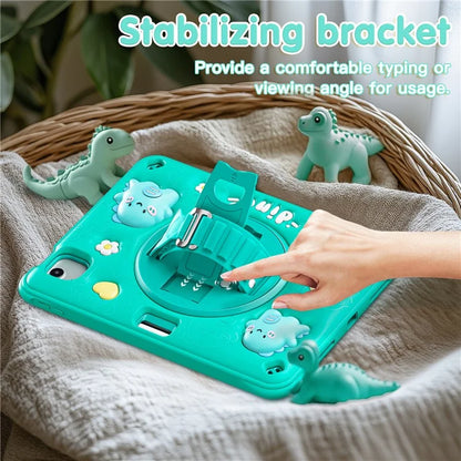 For iPad Air 11 (2024) / Air (2022) / (2020) / iPad Pro 11 (2022) / (2021) / (2020) / (2018) Case Kickstand PC+Silicone+TPU Cover