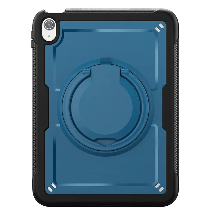 For iPad 10.9 (2022) Case Shockproof PC+TPU Tablet Cover with Kickstand, Pencil Holder