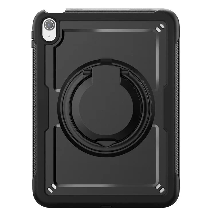 For iPad 10.9 (2022) Case Shockproof PC+TPU Tablet Cover with Kickstand, Pencil Holder