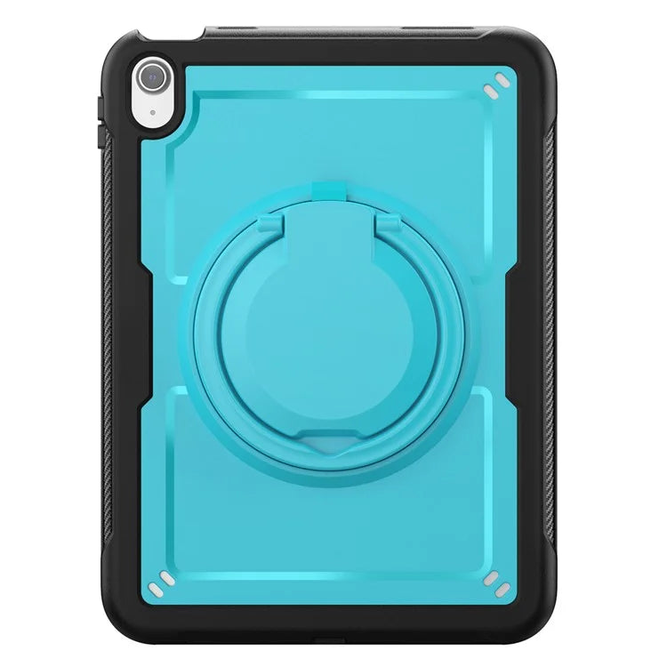 For iPad 10.9 (2022) Case Shockproof PC+TPU Tablet Cover with Kickstand, Pencil Holder