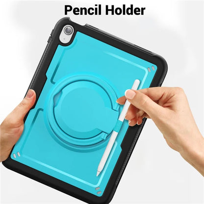For iPad 10.9 (2022) Case Shockproof PC+TPU Tablet Cover with Kickstand, Pencil Holder