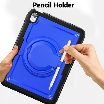 For iPad 10.9 (2022) Case Shockproof PC+TPU Tablet Cover with Kickstand, Pencil Holder