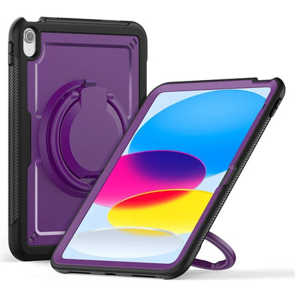For iPad 10.9 (2022) Case Shockproof PC+TPU Tablet Cover with Kickstand, Pencil Holder