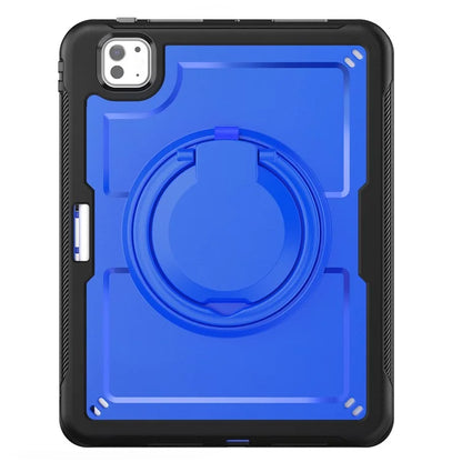 For iPad Pro 11 (2024) M4 A2836 Case Shockproof PC+TPU Tablet Cover with Kickstand, Pencil Holder