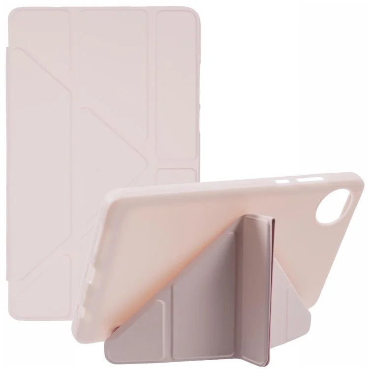 For Xiaomi Redmi Pad SE 4G 8.7 inch Case PU Leather+Silicone Origami Stand Protective Cover