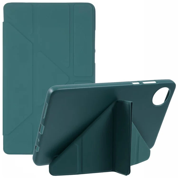 For Xiaomi Redmi Pad SE 4G 8.7 inch Case PU Leather+Silicone Origami Stand Protective Cover