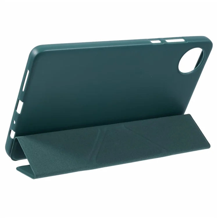 For Xiaomi Redmi Pad SE 4G 8.7 inch Case PU Leather+Silicone Origami Stand Protective Cover