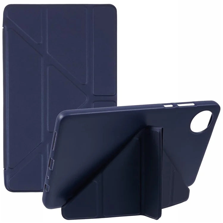 For Xiaomi Redmi Pad SE 4G 8.7 inch Case PU Leather+Silicone Origami Stand Protective Cover
