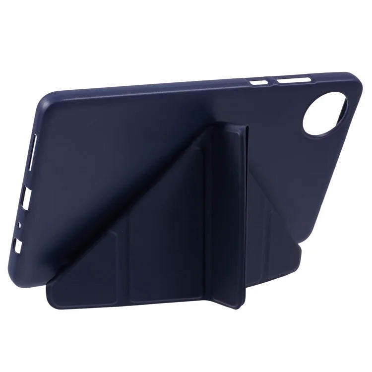 For Xiaomi Redmi Pad SE 4G 8.7 inch Case PU Leather+Silicone Origami Stand Protective Cover