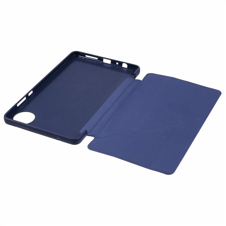 For Xiaomi Redmi Pad SE 4G 8.7 inch Case PU Leather+Silicone Origami Stand Protective Cover