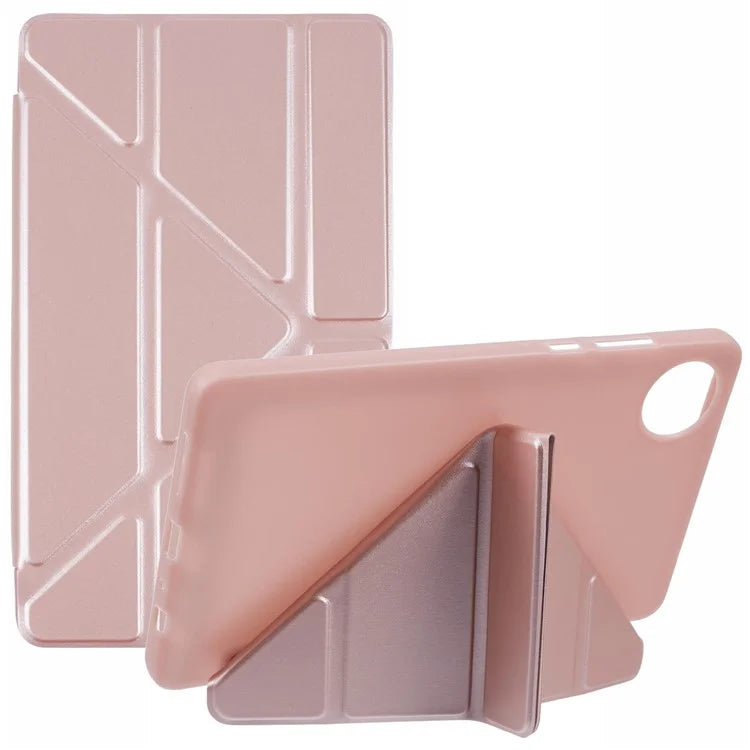 For Xiaomi Redmi Pad SE 4G 8.7 inch Case PU Leather+Silicone Origami Stand Protective Cover