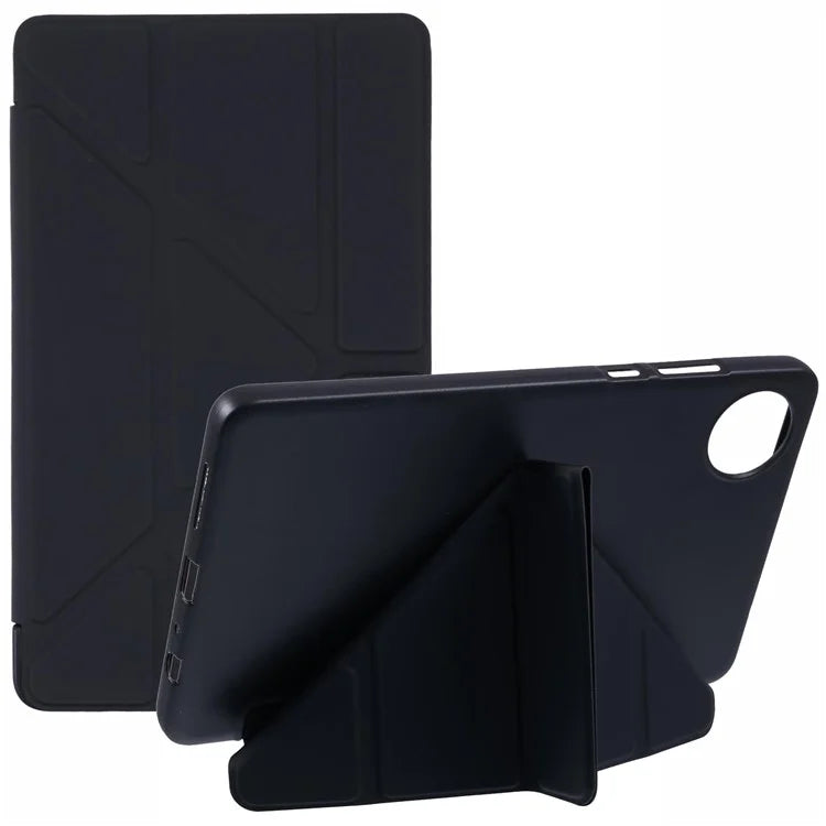 For Xiaomi Redmi Pad SE 4G 8.7 inch Case PU Leather+Silicone Origami Stand Protective Cover